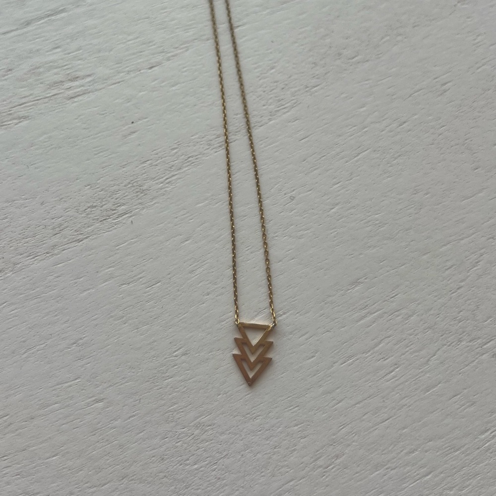 Gold layering necklace